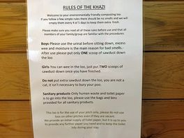 Composting toilet on every pitch