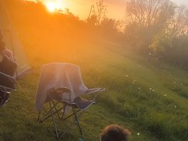 Sunset at the camp