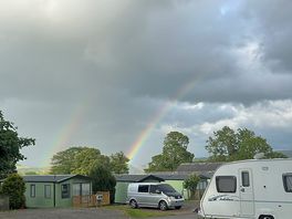 Rainbow over the site