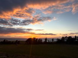 Sunset from the site