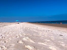 Endless beach free of people