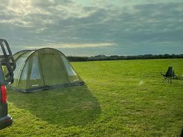 First morning - view from the van