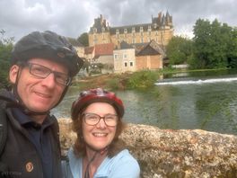 By the river