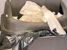 Overflowing bins in toilets