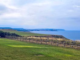 View from top of campsite onto scarborough. can also walk the coast to scarborough or filey