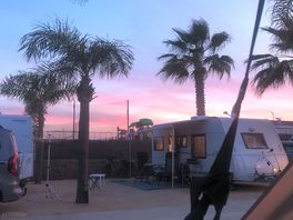 Night sky over campsite i