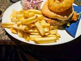Evening meal from the bar loveky freshly prepared on site