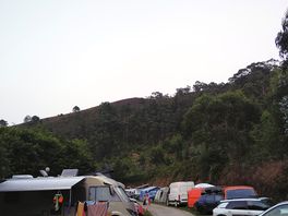 Vu du haut du camping