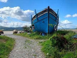 View as you enter the boatyard