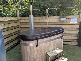 Wood fired hottub