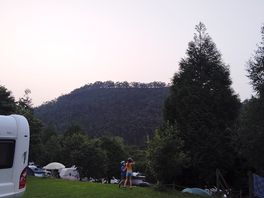 Vu du haut du camping