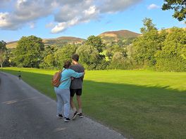 Out walking, only 15-20 to local town with everything we needed.