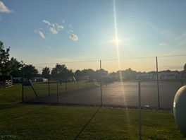 The tennis court by reception