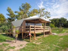 Safari tent exterior