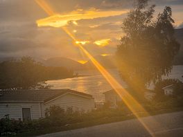 Sunset view from our motorhome