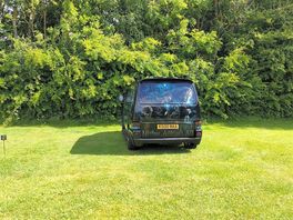 We stayed in our campervan. plenty of space and level.