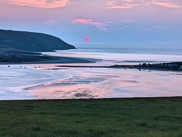 Sunset 2 over cardigan bay