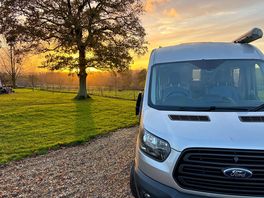 A wonderful sunset over the sussex countryside.