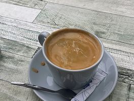 Coffee in the morning was good