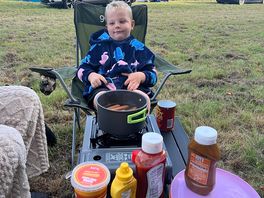 Hot dogs for tea on our arrival.