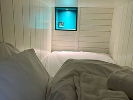 Inside bunk bed