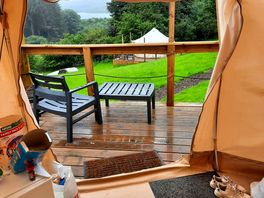 View from luna tent
