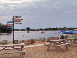 Fins cafe outdoor area