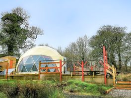 The outside of the dome