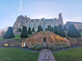 Hay castle in hay-on-wye.
