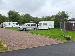 Parked on site ready to leave after a lively weekend