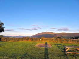 Morning view of blencathra from our tent