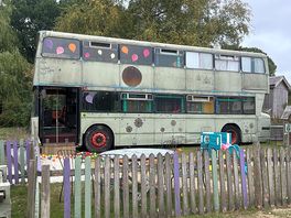 The on-site play bus that our 5 year old was obsessed with!