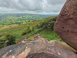Trying to spot the campsite from the view point
