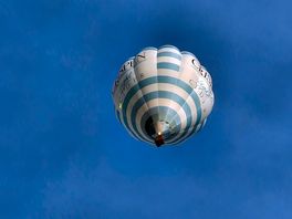 Balloons flying over site