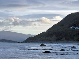 Looking across the bay