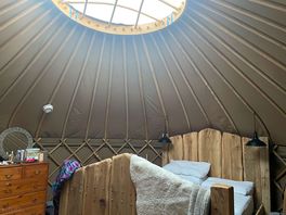 Inside yurt