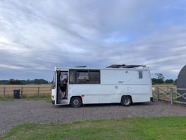 Good level pitch for our little bus