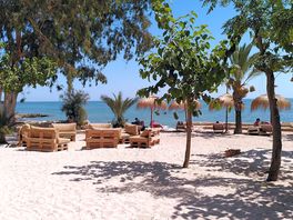 Strand mit restaurant