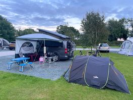 Our setup for the night