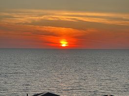 Sunset from seated viewpoint