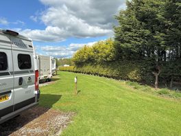Flat level pitches with grassy areas