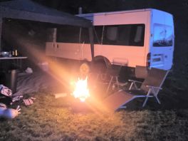 Nice vibe on the evening with everyone having a campfire