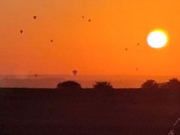 Stunning early morning view from our tent.