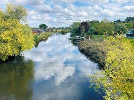 View from bridge on campsite