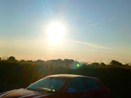 Sun rise at stretton hall camping