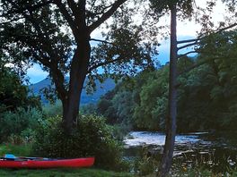 Evening view by the river.