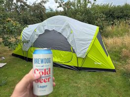 Our 6-8 man tent in one of the pitches