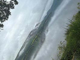 View of lake taken on the walking route into pooly bridge