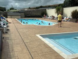 Heated outdoor pool