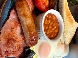 Breakfast at the cafe